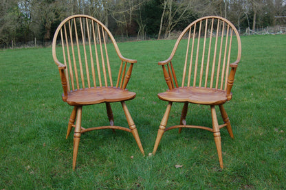 Double Steam Bent Windsor Chair with burr elm seat