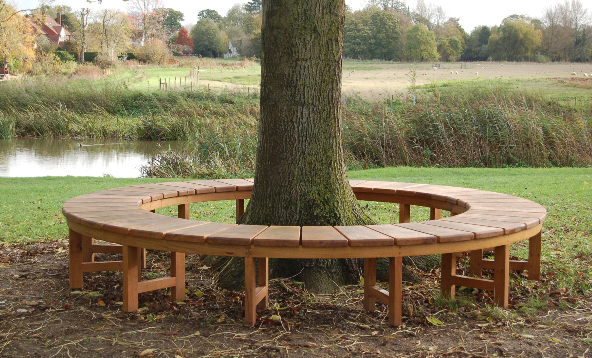 Back Semi Circle Bench Seat Circular Tree Bench – Dylan Pym