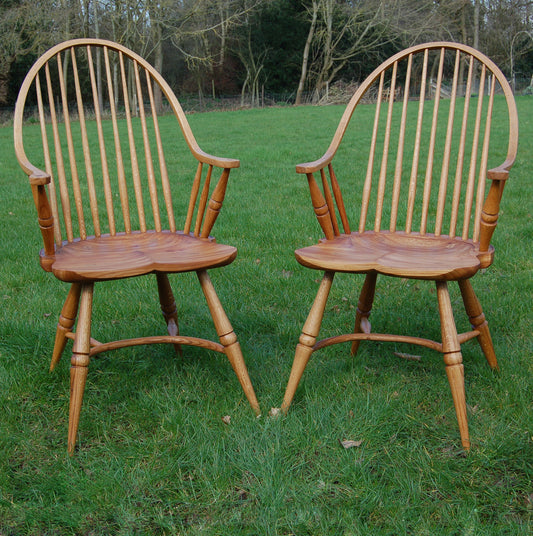 Double Steam Bent Windsor Chair with elm seat
